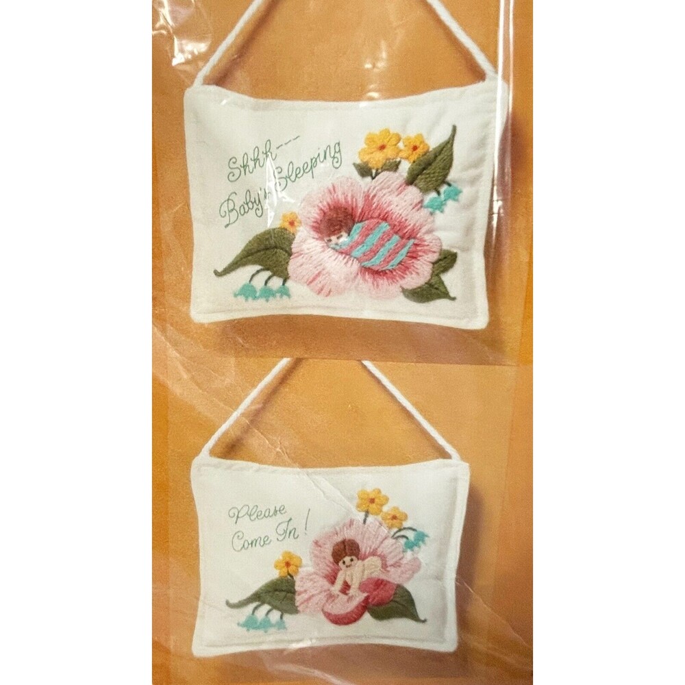 Baby Door Minder The Creative Circle Crewel Embroidery Kit #1911 - NEW 6" x 8"